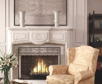 American Style European Style Fireplace-ID:108052793