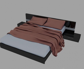 Modern Double Bed-ID:157300679