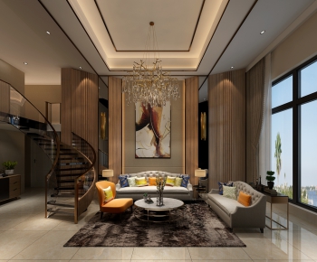 Modern Hong Kong Style A Living Room-ID:498338727