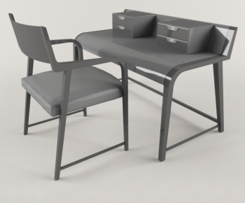 Modern Computer Desk And Chair-ID:996853259