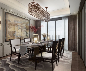 New Chinese Style Dining Room-ID:885381535