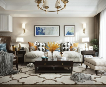 American Style A Living Room-ID:378333477