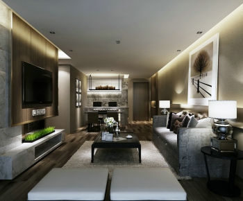 Modern A Living Room-ID:540304645