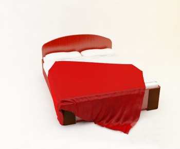 Modern Double Bed-ID:369280553