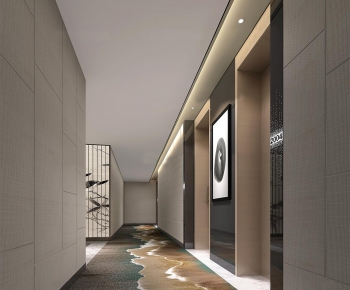 New Chinese Style Corridor Elevator Hall-ID:199653435