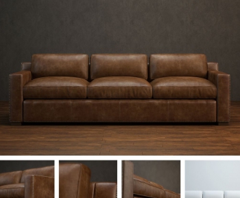 Modern American Style Three-seat Sofa-ID:875970725