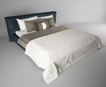 Modern Double Bed-ID:102657857