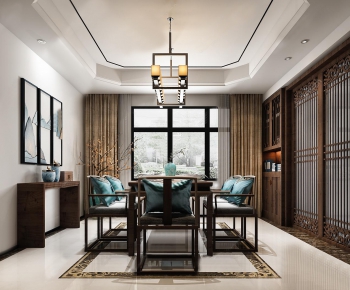 New Chinese Style Dining Room-ID:857227136