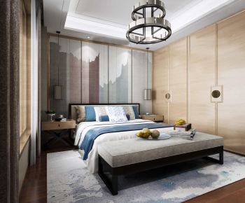New Chinese Style Bedroom-ID:590993416
