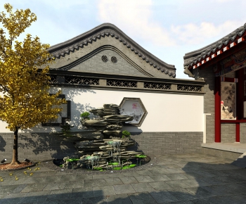 Chinese Style New Chinese Style Courtyard/landscape-ID:378174284