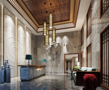 New Chinese Style Lobby Hall-ID:493084412
