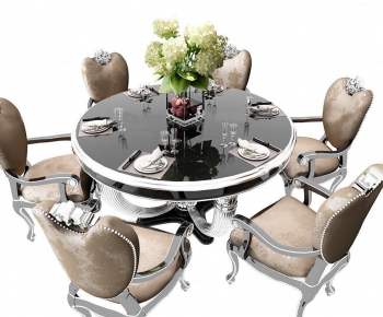 European Style Dining Table And Chairs-ID:557756823