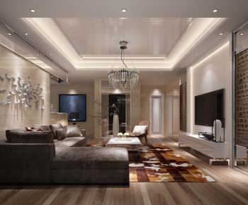 Modern A Living Room-ID:604719343