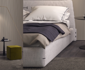 Modern Double Bed-ID:351728313