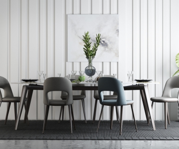 Modern Dining Table And Chairs-ID:718203221