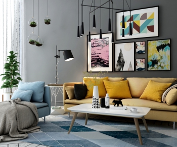 Nordic Style Sofa Combination-ID:443773477