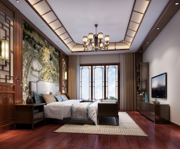 New Chinese Style Bedroom-ID:532807835