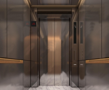 Modern Office Elevator Hall-ID:486759991