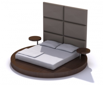 Modern Double Bed-ID:948355576