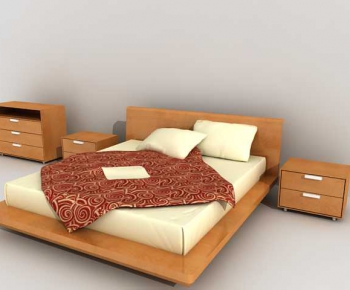 Modern Double Bed-ID:562101179