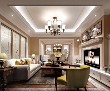 American Style A Living Room-ID:965865792
