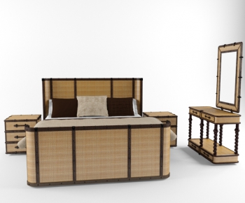 Modern Double Bed-ID:813189886