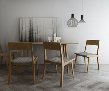 Japanese Style Dining Table And Chairs-ID:872239599