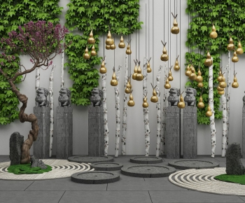 New Chinese Style Garden-ID:439282829