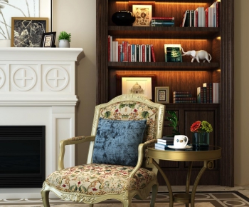 American Style New Classical Style Single Chair-ID:281677698