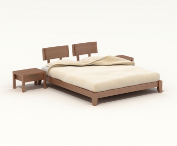 Modern Double Bed-ID:663625777