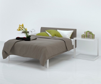 Modern Double Bed-ID:160448219