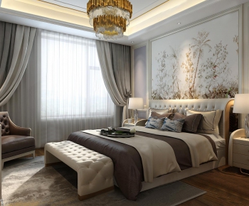 Simple European Style Bedroom-ID:476242547