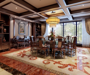 Chinese Style Dining Room-ID:393031699