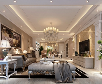 European Style A Living Room-ID:556482342