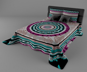 Modern Double Bed-ID:629920983