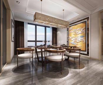 New Chinese Style Dining Room-ID:231251565