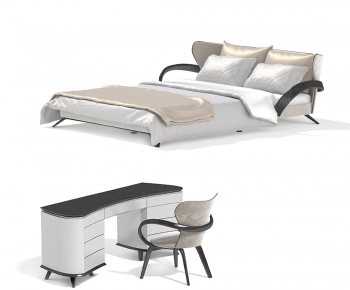 Modern Double Bed-ID:659024798