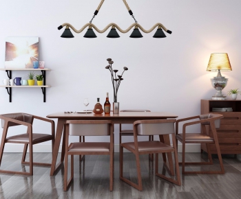 Nordic Style Dining Table And Chairs-ID:536429468