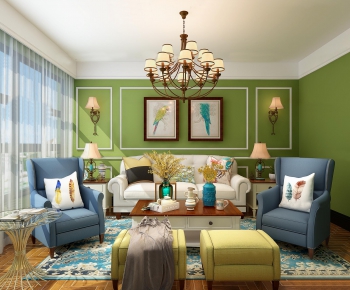 American Style A Living Room-ID:598291214