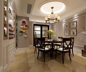 American Style Dining Room-ID:673781994