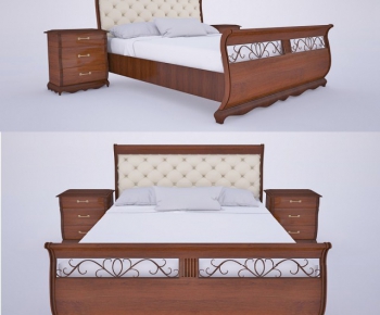 American Style Double Bed-ID:392500453
