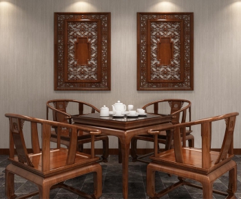 中式品茶室休闲桌椅-ID:220079656