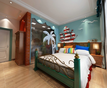 Mediterranean Style Children's Room-ID:162938243