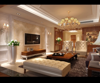 European Style A Living Room-ID:662229563