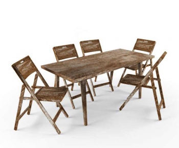 Modern Dining Table And Chairs-ID:599861344