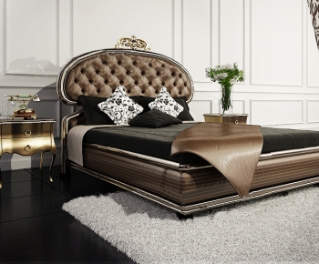 European Style Double Bed-ID:177574998