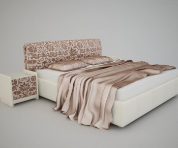 Modern Double Bed-ID:671175525