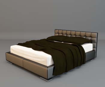 Modern Double Bed-ID:599860514