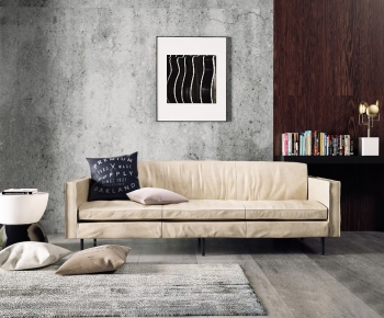 Nordic Style Three-seat Sofa-ID:453446136