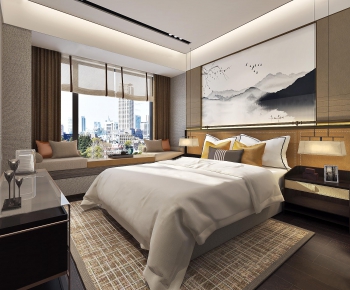 New Chinese Style Bedroom-ID:314475546